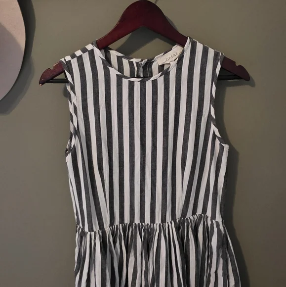 THE GREAT.  Striped Cotton Midi Dress Size 1 - Picture 3 of 13